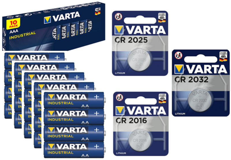 A-Batterien & Knopfzellen SET